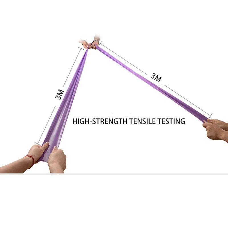 5 Color Fitness Exercise Resistance Bands Rubber Yoga Elastic Band 150cm Resistance Band Loop Rubber Loops For Gym Training