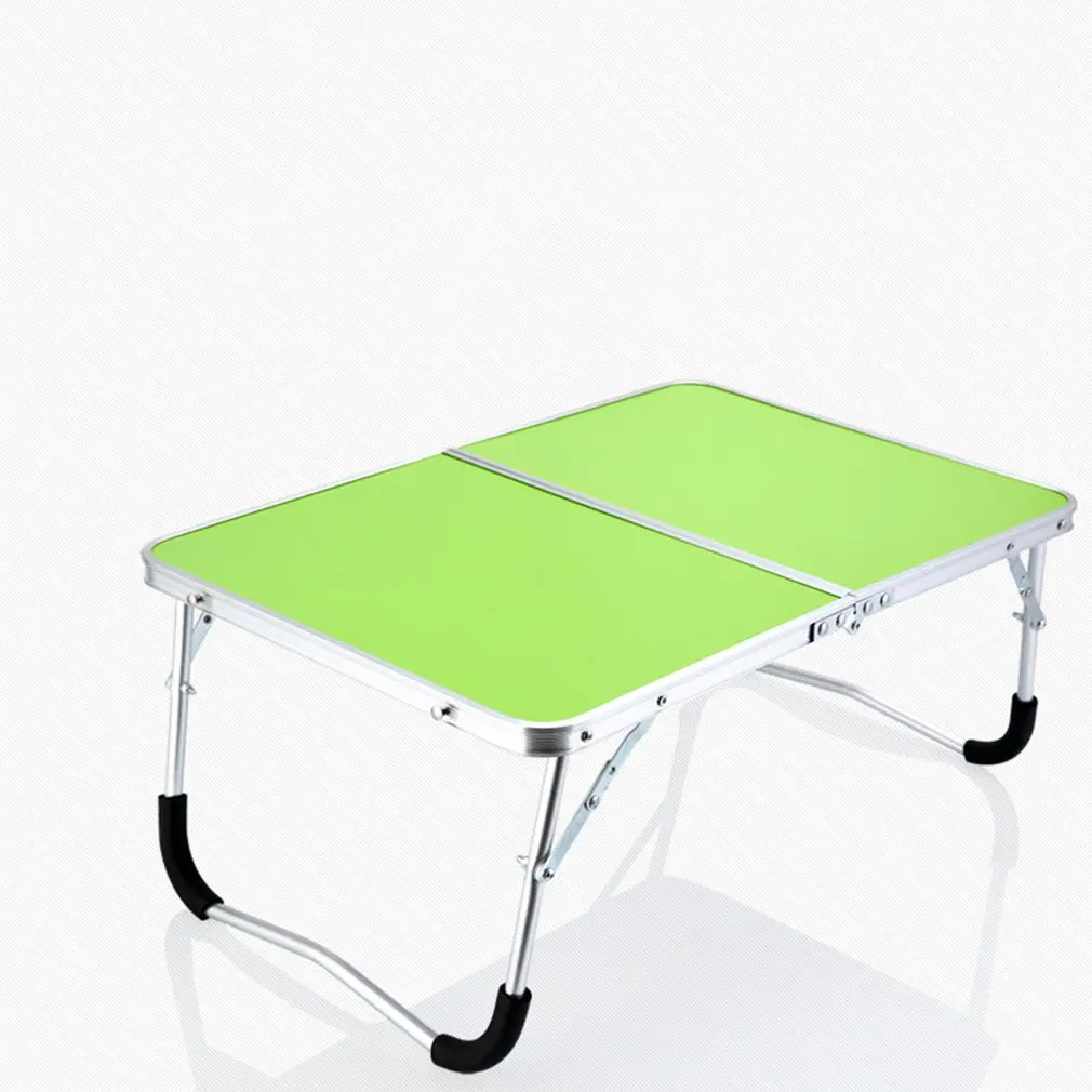 

Laptop Double-Folding Computer Table Folding Computer Desk PC Laptop Table Writing Workstation Home Office Furniture