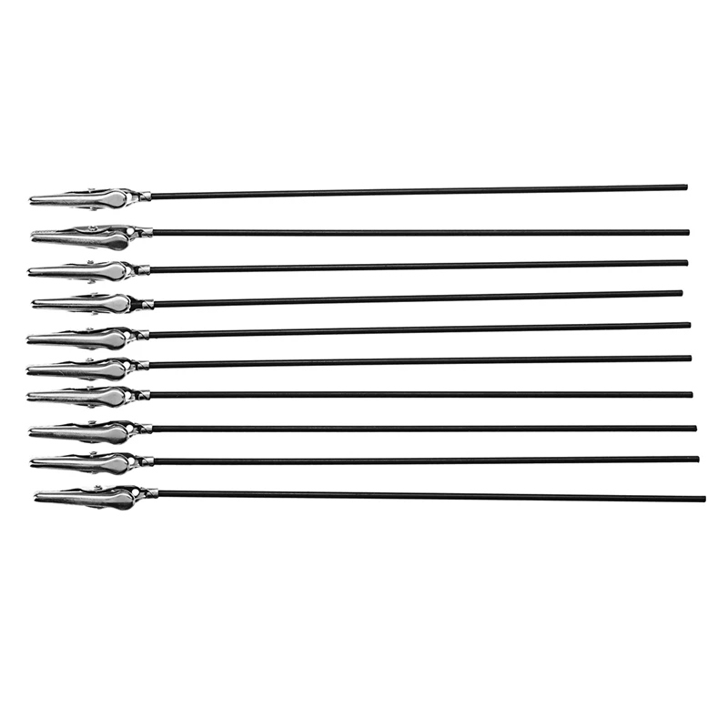 

10Pcs Airbrush Spray Paint Clamping Parts Holder Color Clip And 1Pcs Stand Holds For Hobby Modeling Model Part Painting