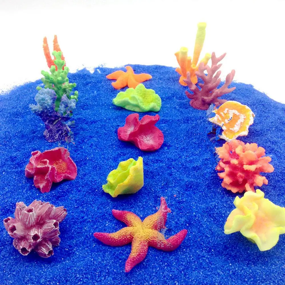 

1/15Pcs Aquarium Decoration Resin Simulation Coral Flowers Shape Aquarium Landscape Fish Tank Decoration Aquatic Pet Products