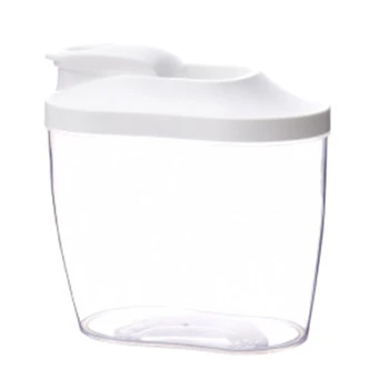 

Plastic Sealed Cans Cereal Dispenser Storage Box Fresh Kitchen Transparent Food Canister Grain Rice Container Nice Organizer