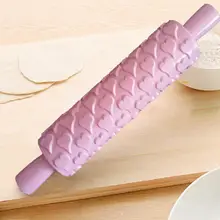 Антипригарный узор рельефная скалка DIY Торт Помадка выпечки роликовые штифты инструменты скалка#2D27