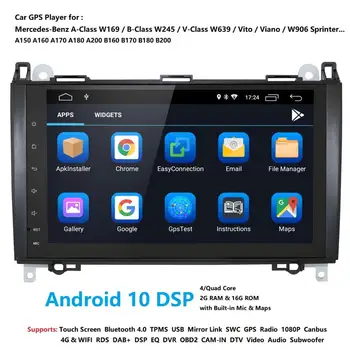 

DSP IPS Android 10 4G 4 CORE CAR NO DVD player For Mercedes Benz GL ML CLASS W164 ML350 ML500 X164 GL320 GPS stereo radio audio