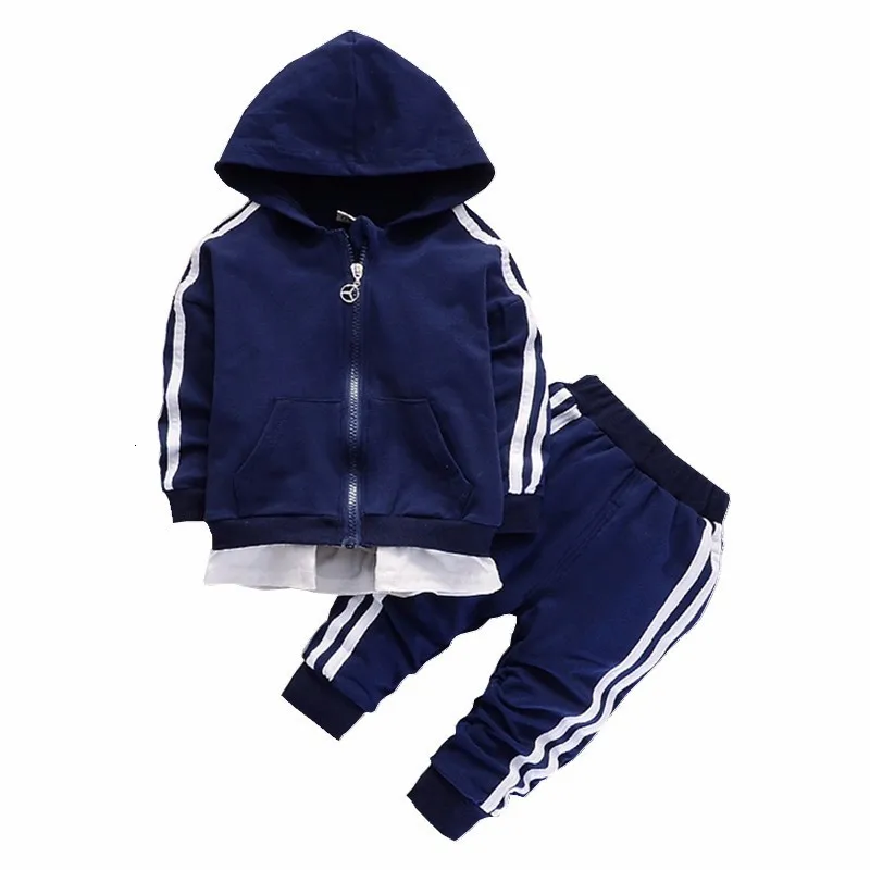 New Spring Autumn Baby Casual Tracksuit Children Boys Girls Zipper