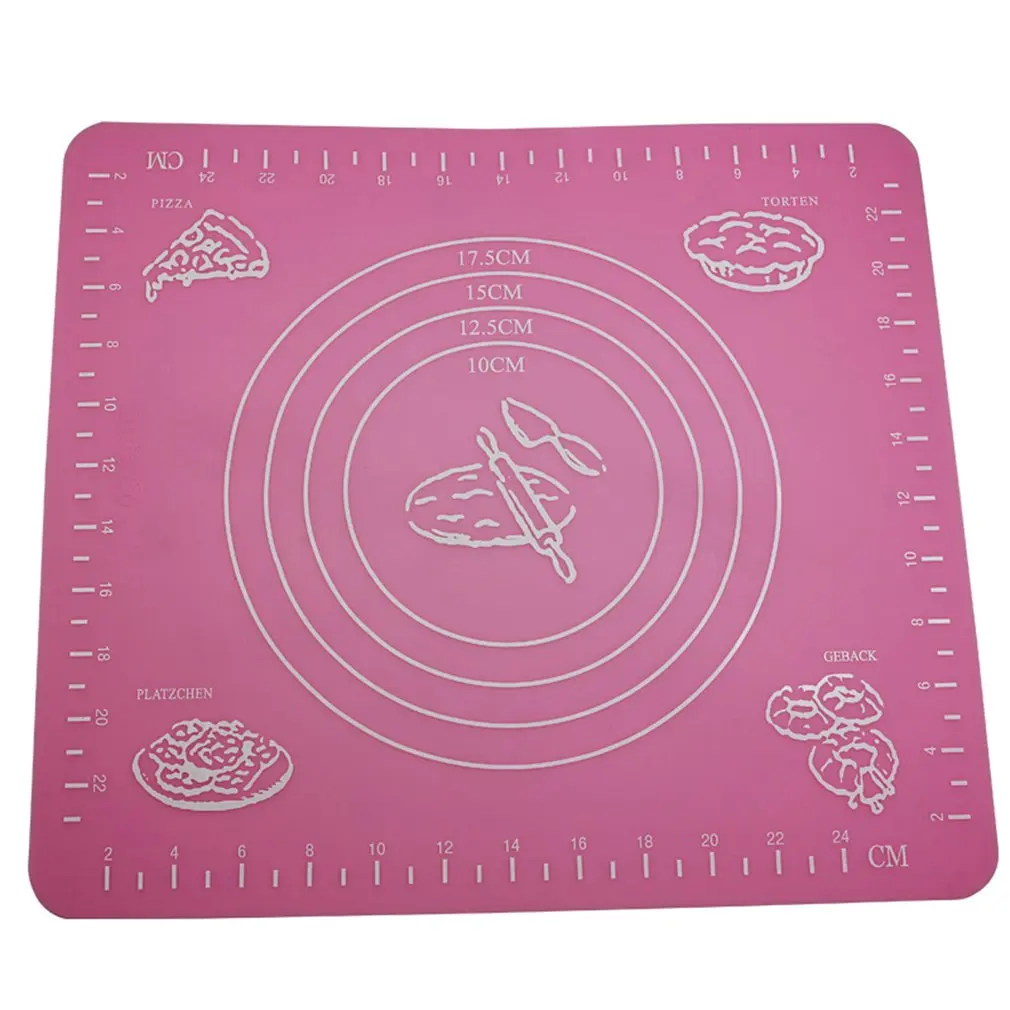 

Non-Stick Silicone Baking Mat Pad Sheet Baking Pastry Tools Rolling Mat Bakeware Mat for Cake Cookie Macaron