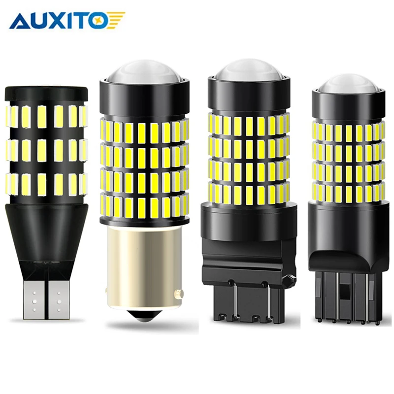 2x T15 W16W BA15S P21W W21W 7440 3156 Автомобильный светодиодный обратный светильник Canbus