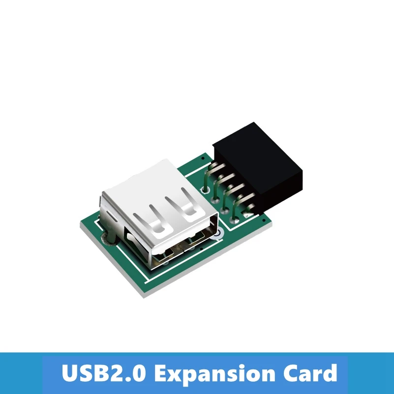 

USB2.0 Expansion Board 9-Pin USB Motherboard Built-in USB Interface Plus Bluetooth Wireless Network Card Dongle
