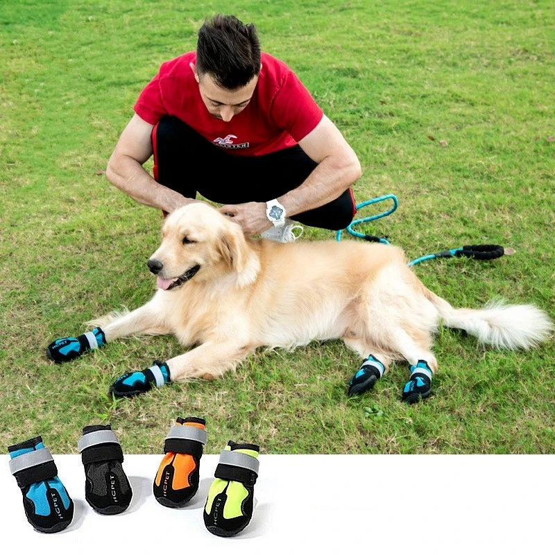 Zapatos antideslizantes para perros grandes, calzado al desgaste, repelente al agua, Golden Retriever, Botas de lluvia|Zapatos perro| - AliExpress