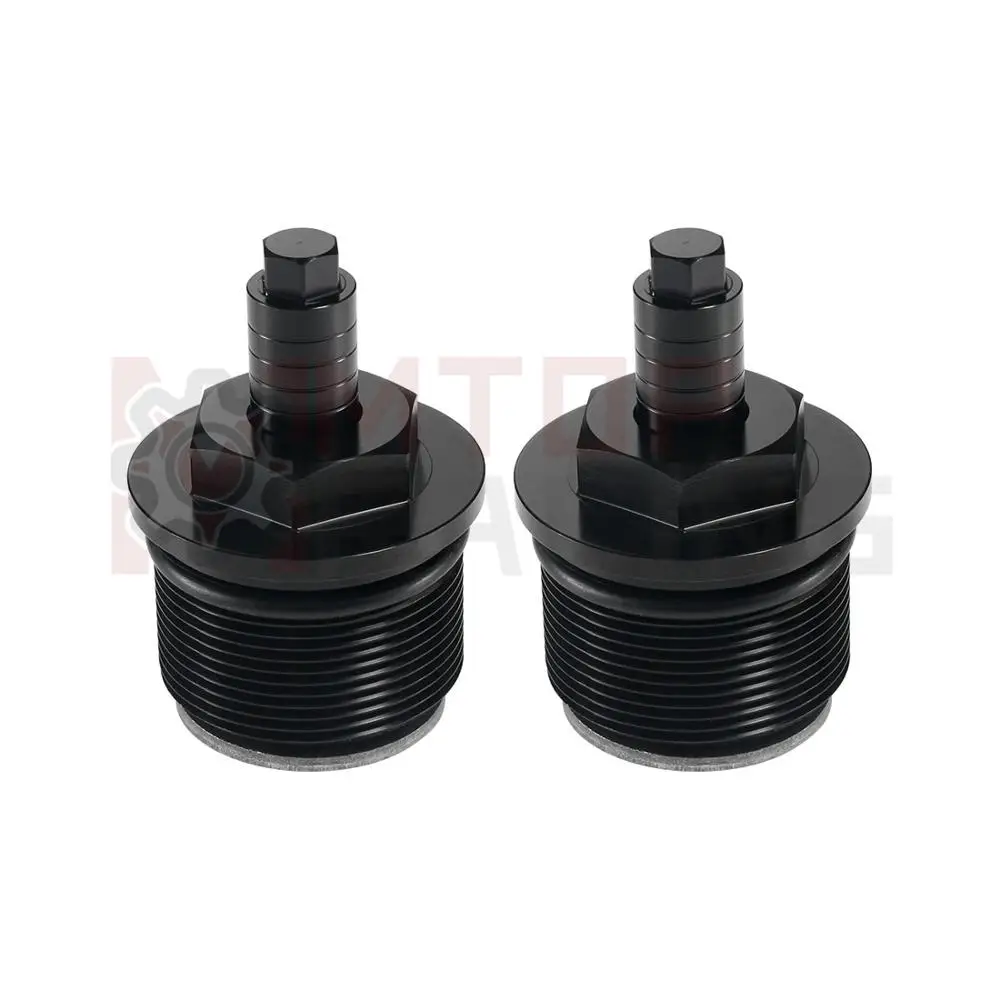 Motorcycle Preload Fork Caps For Moto Guzzi V7 Adjustable Fork Bolts 35mm Black Silver Falling