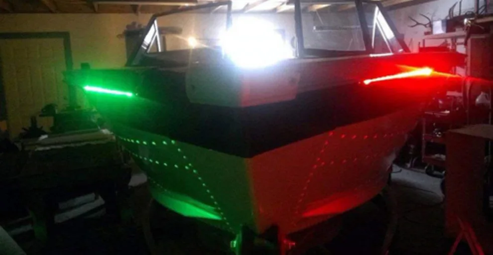 2 шт. 9," Boaton зеленый и красный светодиодный свет Лодка лук понтон каяк Yacht Navigation светодиодный свет палубы лодки кормовые огни