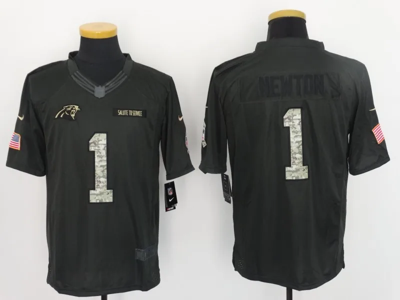 COLOR AS PHOTO SHOWN stitched,Carolina,Cam Newton,Luke Kuechly,Greg Olsen,Kelvin Benjamin Green Salute white Salute Black Salute Jersey - Цвет: COLOR AS PHOTO SHOWN