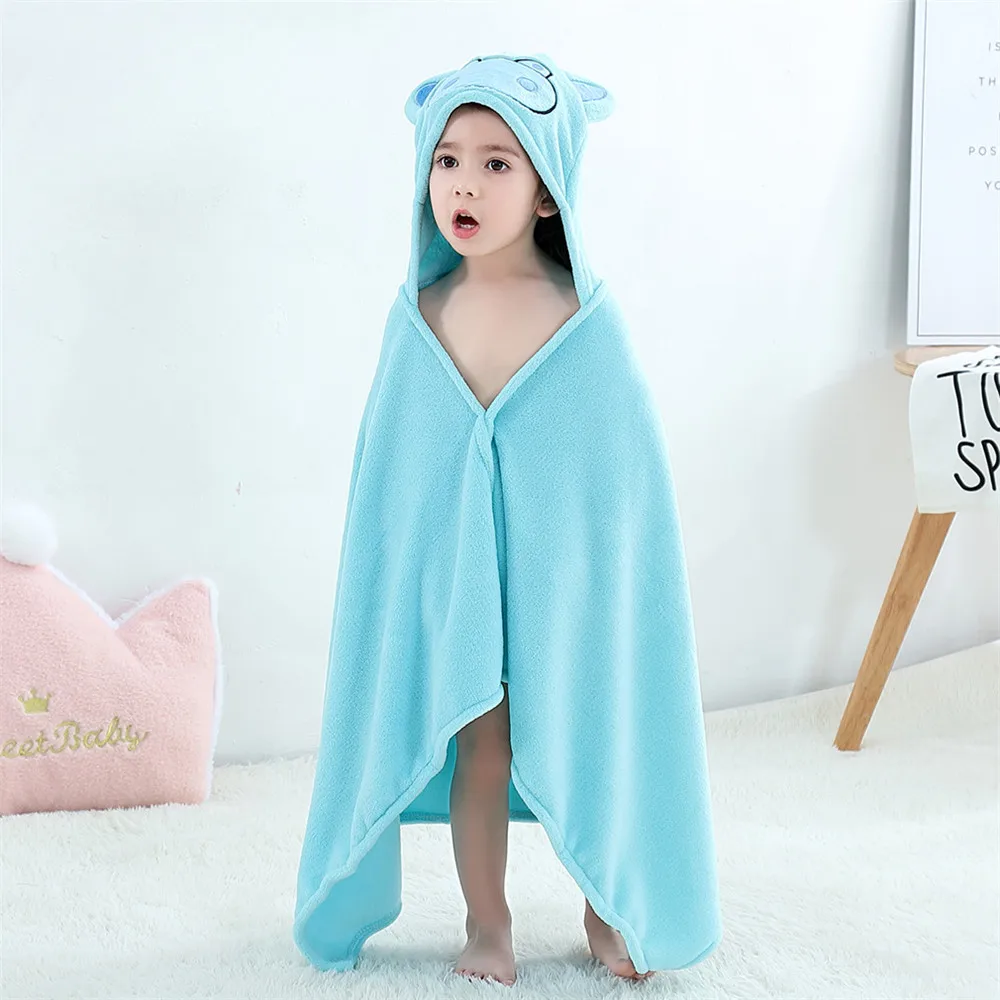 Style31 Банное полотенце с капюшоном и милым рисунком акулы из мультфильма для косплея; пляжное полотенце из микрофибры с принтом животных для маленьких мальчиков и девочек; Детский комбинезон для дома - Цвет: Style31