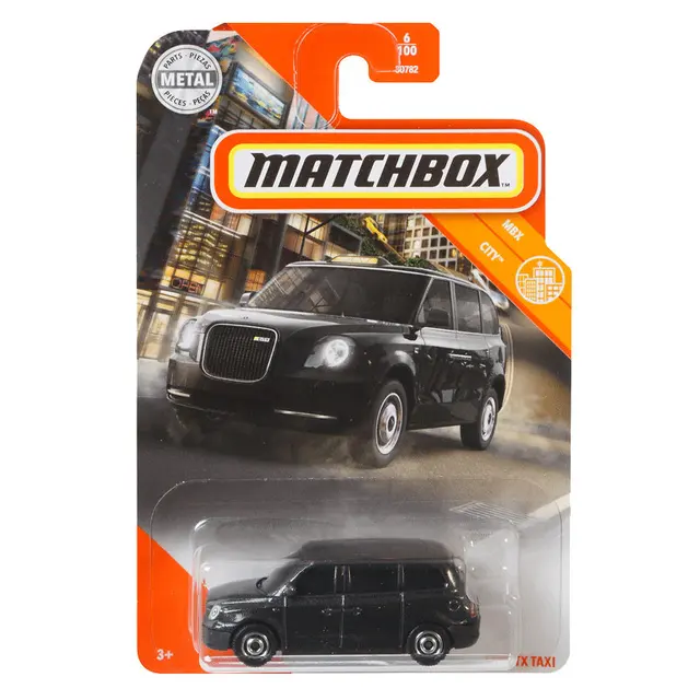 2020 Matchbox #6 LEVC TX Taxi BLACK METALLIC 4-PACK LOT MOC
