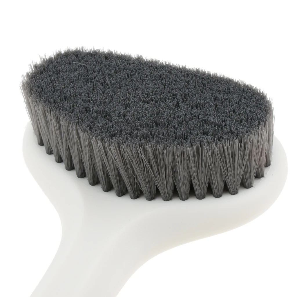 Back Scrubber Shower Brushing Long Handle Exfoliating Skin Brush Cleaning Exfoliation Shower Helper - White / Green