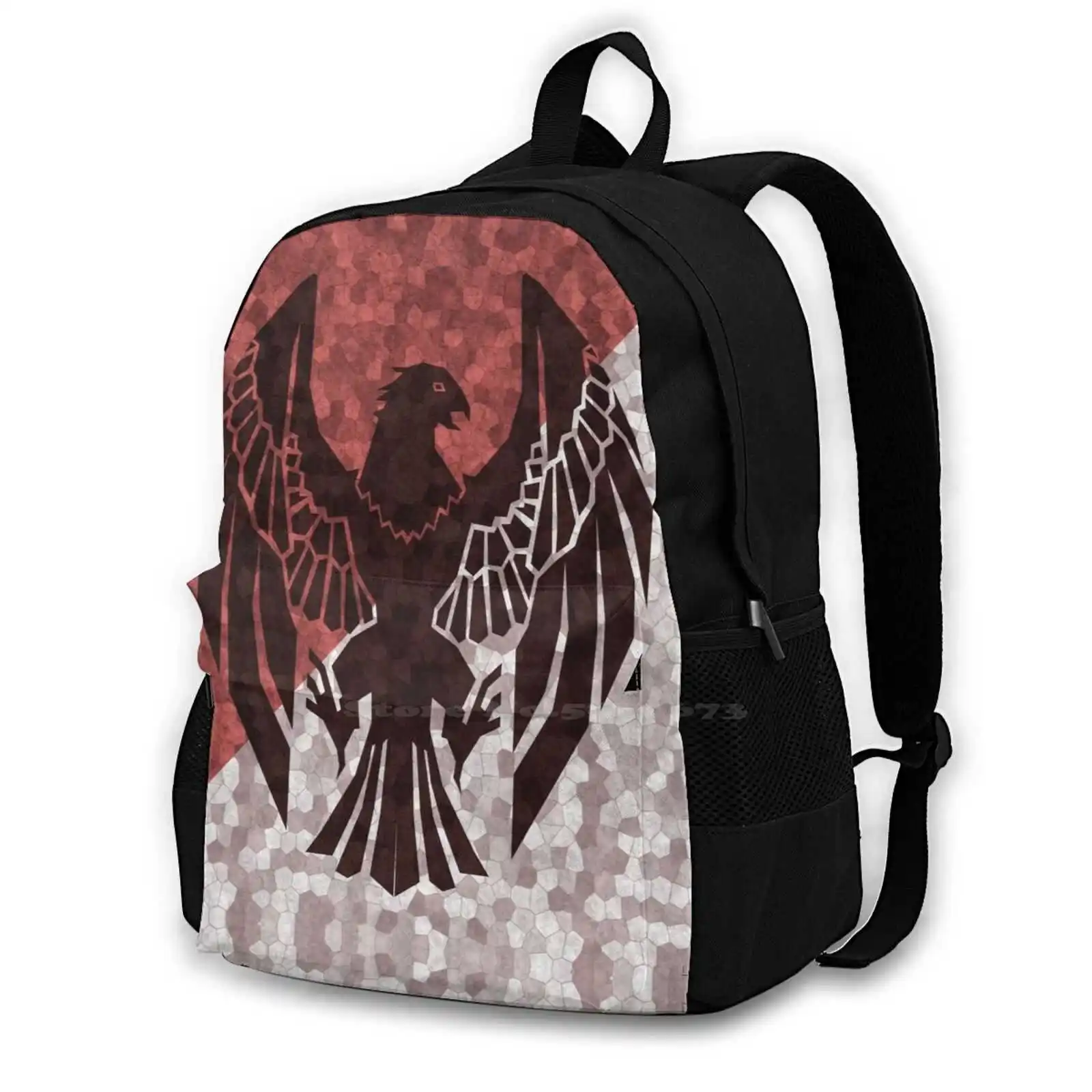 

Black - Flat Fire Emblem Three Houses Large Capacity Fashion Backpack Laptop Travel Bags Black Fire Emblem Three Houses