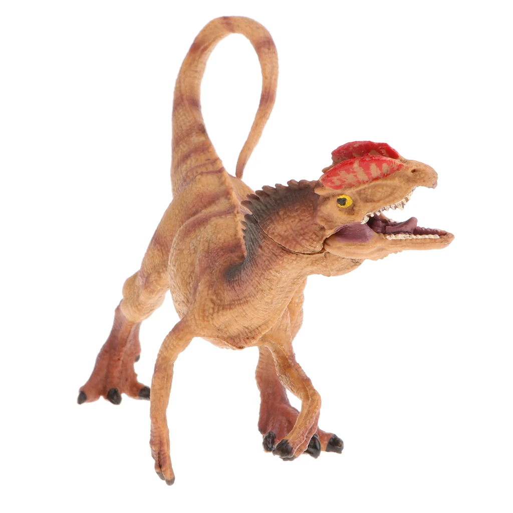 Lifelike Dilophosaurus Dinosaur Model Toy, Plastic Dinosaur for Kids and Toddlers, Educational Toy, Birthday Presents