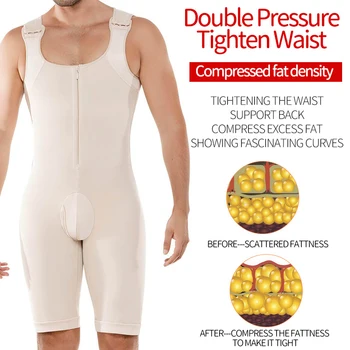 Men Full Bodysuit Tummy Control Shapewear