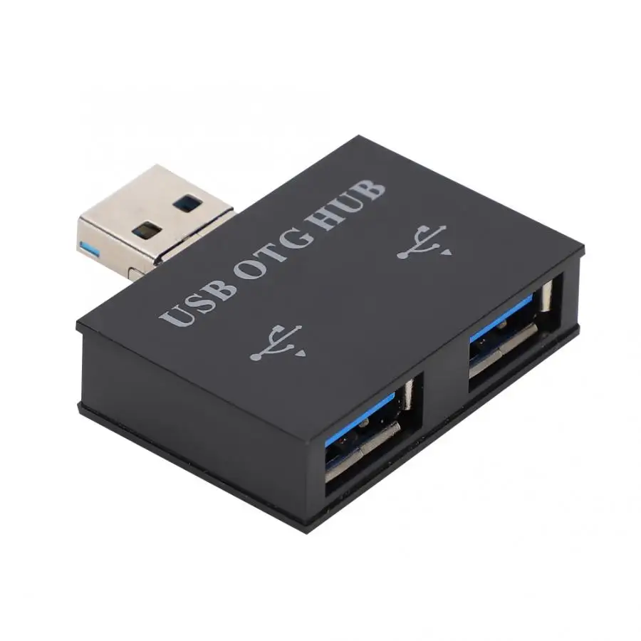 USB2.0 расширитель зарядного устройства для телефона Android конвертер usb-концентратор, адаптер концентратор расширитель - Цвет: Black