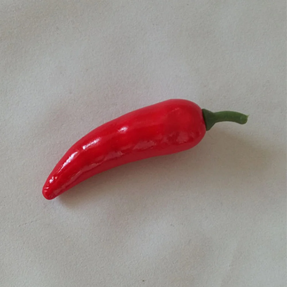 Fake Mini Chili Red Pepper Simulation Artificial Decoration Kitchen Peppers Props Fruit Vegetable Decor food model,food photography props,kitchen food toys,vegetable ornaments