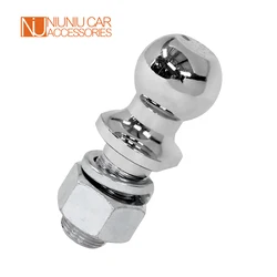 Boule de remorquage chromée de 2 pouces, tige, capacité de 5000Lbs, pièces de remorque de couplage, accessoires de caravane de camping car 