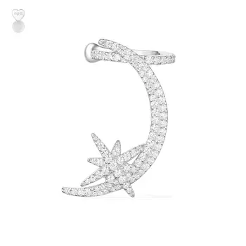 

TIF APN 925 Sterling Silver Stud Earrings, an earring, elegant temperament moon stars retro versatile simple ladies jewelry.