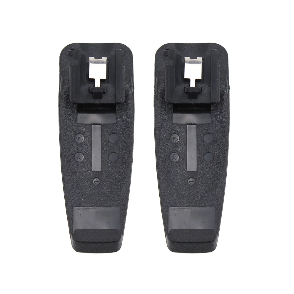 Black 2X Зажим для ремня аккумулятора для Motorola A10 A12 CP110 EP150 двухстороннее радио - Цвет: Black