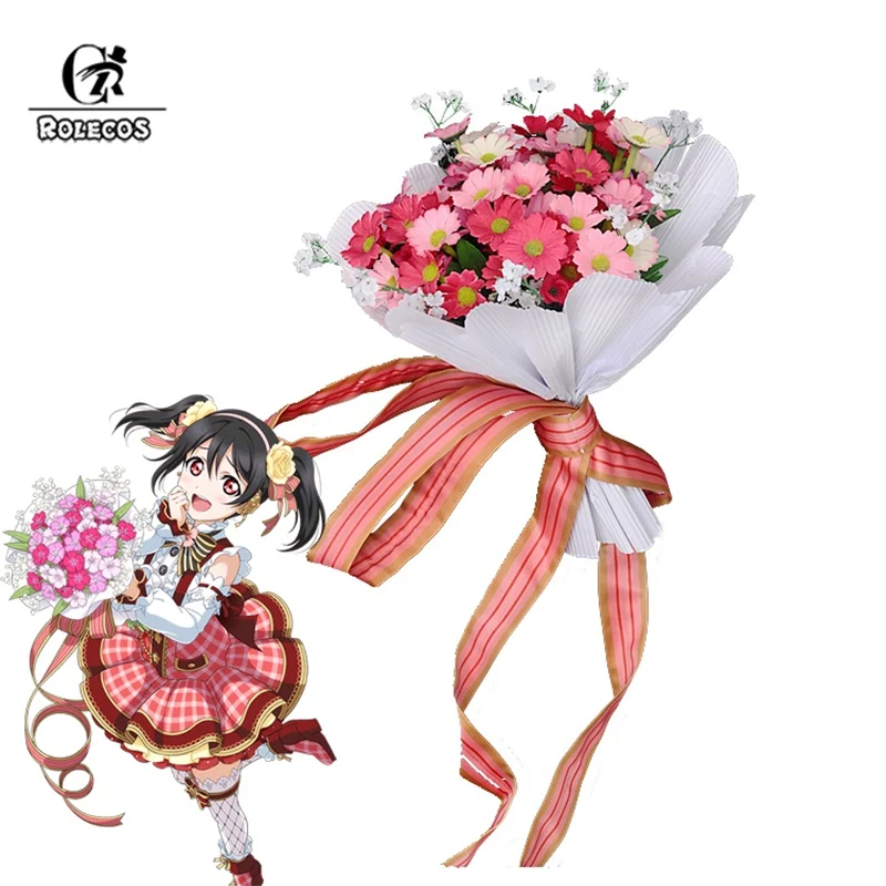 ROLECOS Lovelive Flower Bouquet Cosplay Flowers Yazawa Nico Nozomi Tojo Eli Rin Cosplay love live Bouquet Sonoda Umi Kotori Maki