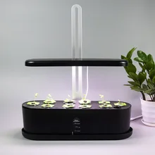 Sistema automatico di coltivazione idroponica, Starter Kit da giardino per erbe da interno con luce di coltivazione a LED, fioriera da giardino intelligente per cucina domestica