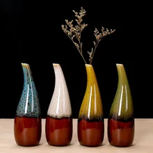 Mini jarrones hidropónicos de cerámica Multicolor para plantas, maceta para flores, florero para mesa, bonsái, decoraciones nórdicas para el hogar