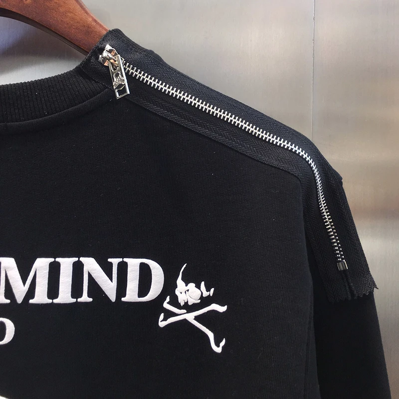 1:1, лучшая версия, мужские футболки с тисненым черепом, Mastermind, Япония, для мужчин и женщин, негабаритные, на молнии, сшитые, MMJ, толстовки с капюшоном, мужские