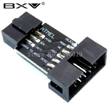 

10 Pin to 6 Pin Adapter Board for AVRISP MKII USBASP STK500