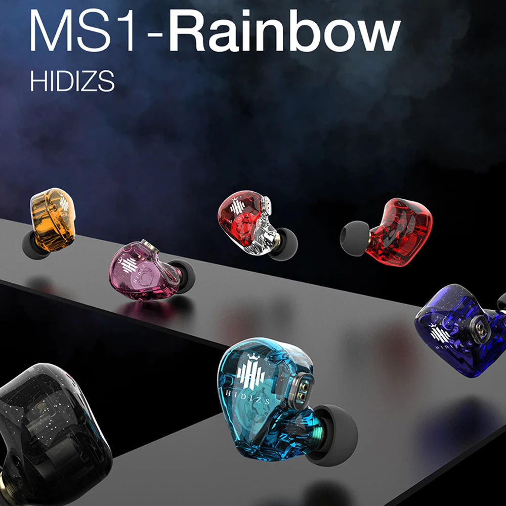Наушники Hidizs MS1 Rainbow внутриканальные Hi Fi Аудио Проводные Аудиофильные