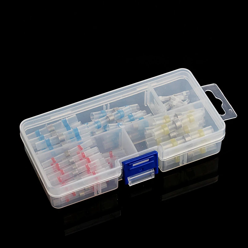 

75Pcs 4 Sizes Solder Sleeve Heat Shrink Tube Wire Terminal Connectors Waterproof