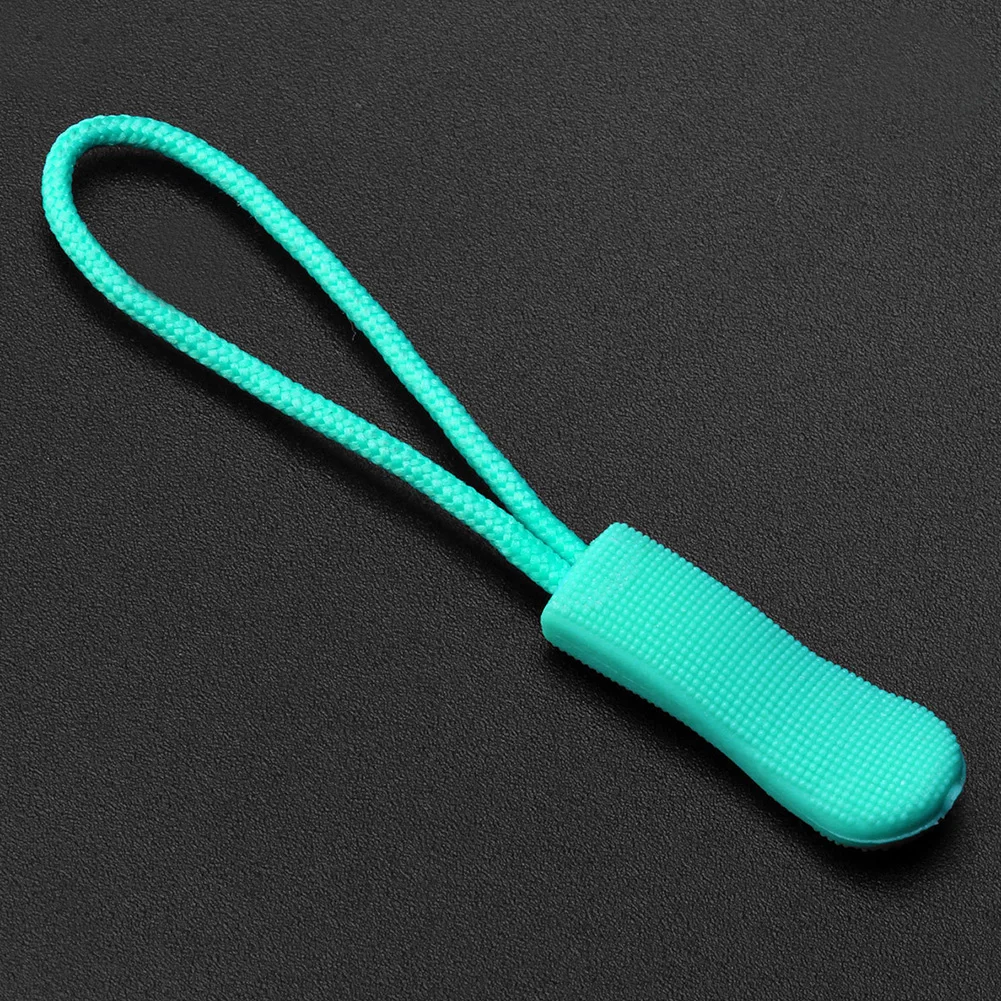 40pcs Zip Tag Replacement Slider Flexible PVC Extension Strap Ends Lock Zipper Pull Clothing Luggage DIY Apparel Accessories
