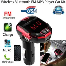 TF карта fm-передатчик модулятор USB беспроводной Bluetooth lcd автомобильный комплект MP3 плеер SD Пульт дистанционного управления Автомобильная электроника пластиковая Поддержка MP3/WMA