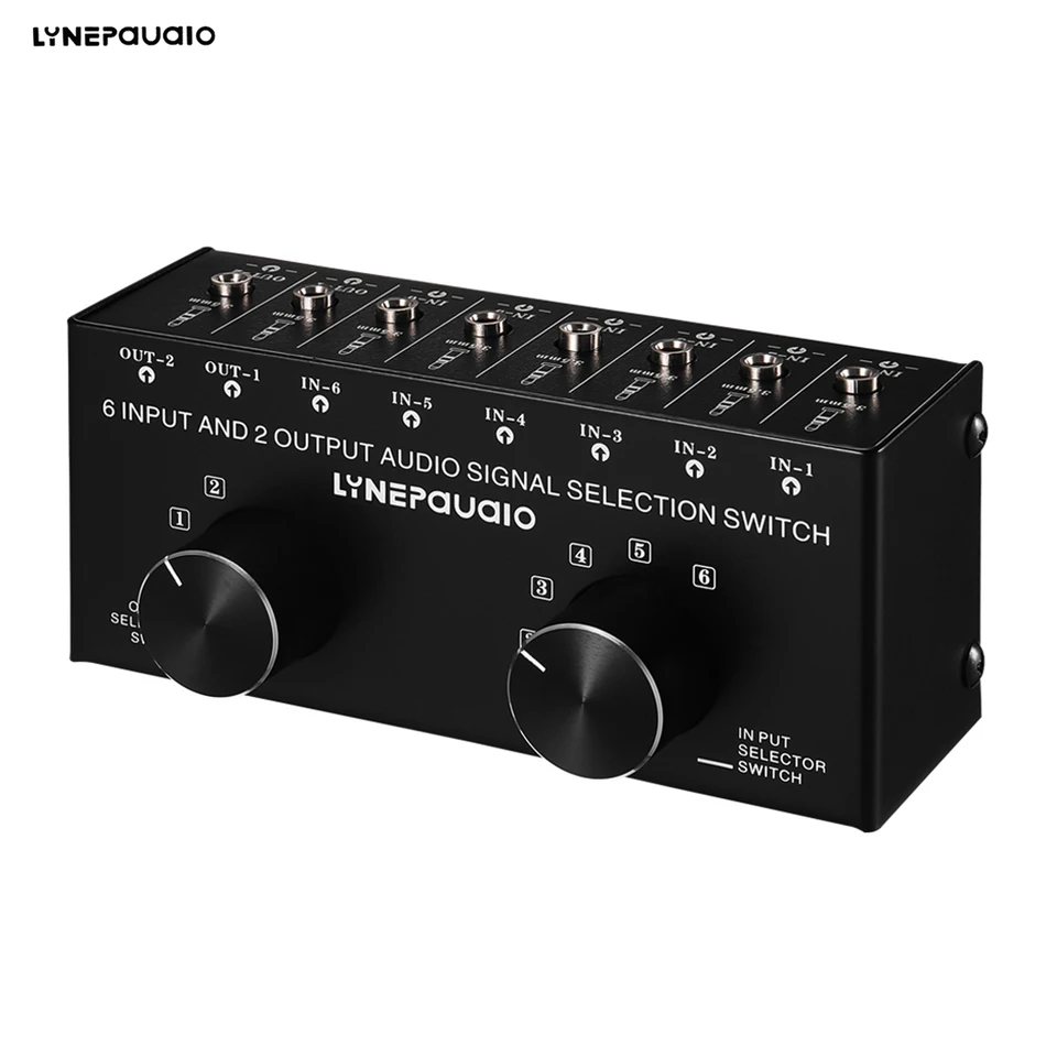 オーディオ セレクター 4入力2出力/4出力2入力 双方向RCAステレオ音声