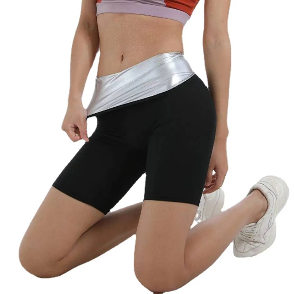 Women High waist stretch shorts Running fitness Sweating thin waist feminine sports shorts YF037