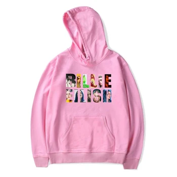 

Hip Hop Billie Eilish Hoodie Vogue Women Girls Kids Teens K-pop Pocket Sweatshirt Harajuku Parent-child Pullover Men Streetwear