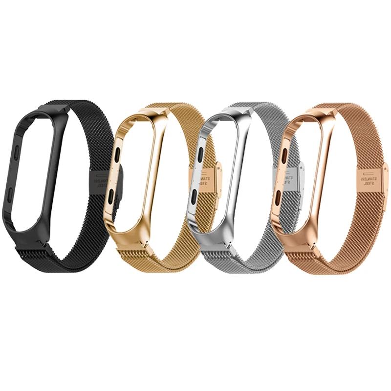 Ремешок для смарт-часов mi band 3/4 металлический спортивный браслет xiaomi 4 3 | Наручные