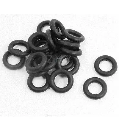 

20Pcs 12.4mm x 2.65mm Flexible Rubber Oil Sealed O Rings Washers Black