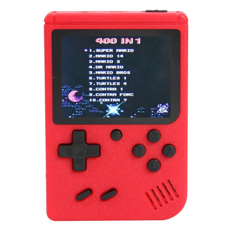 3 inch Handheld Retro FC Game Console 400 Games Built-in 8 Bit Game Player A69B - Цвет: R