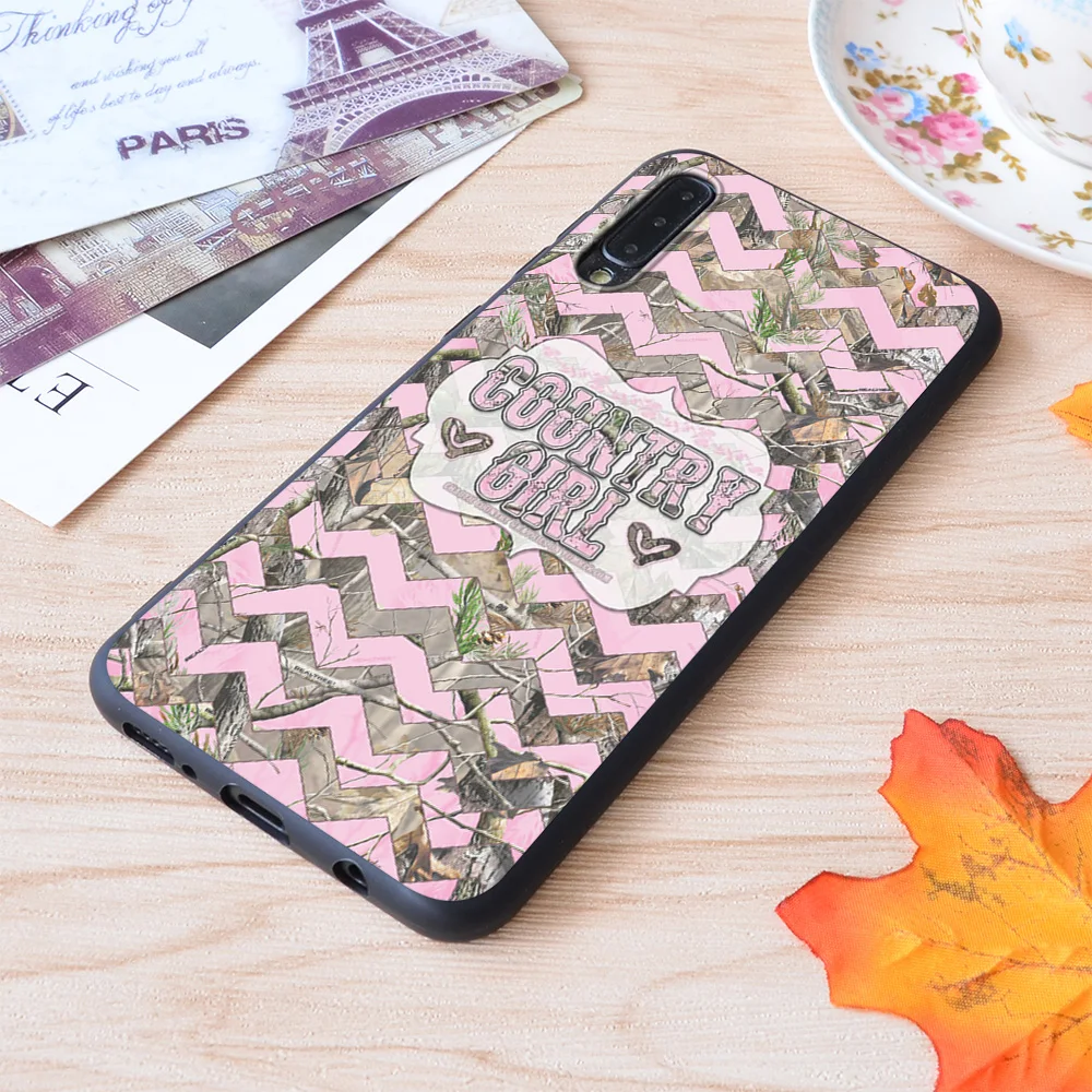 

Country Girl Realtree Print Soft Silicone Matt Case For Samsung Galaxy S Note and Galaxy A