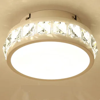 

Modern 1/3heads round led ceiling lamp aisle corridor crystal porch aisle balcony living room restaurant ceiling light ZA1114526