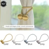 1Pc Pearl Curtain Magnetic Ball Tie Rope Backs Holdbacks Buckle Clips Accessory Rods Accessoires Hook Holder Home Decorations 1