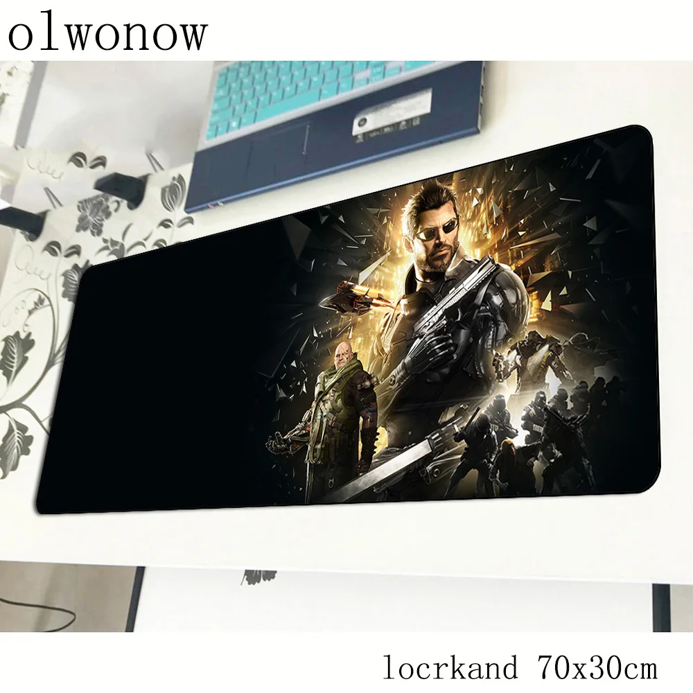 Deus Ex mousepad gamer wrist rest 700x300x3mm gaming mouse pad notebook pc accessories laptop anime padmouse ergonomic mat