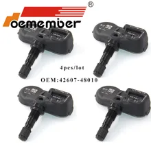 OEMEMBER 4pcs Car Tire Pressure Sensor 42607-48010 TPMS Monitoring System 4260748010 315Mhz