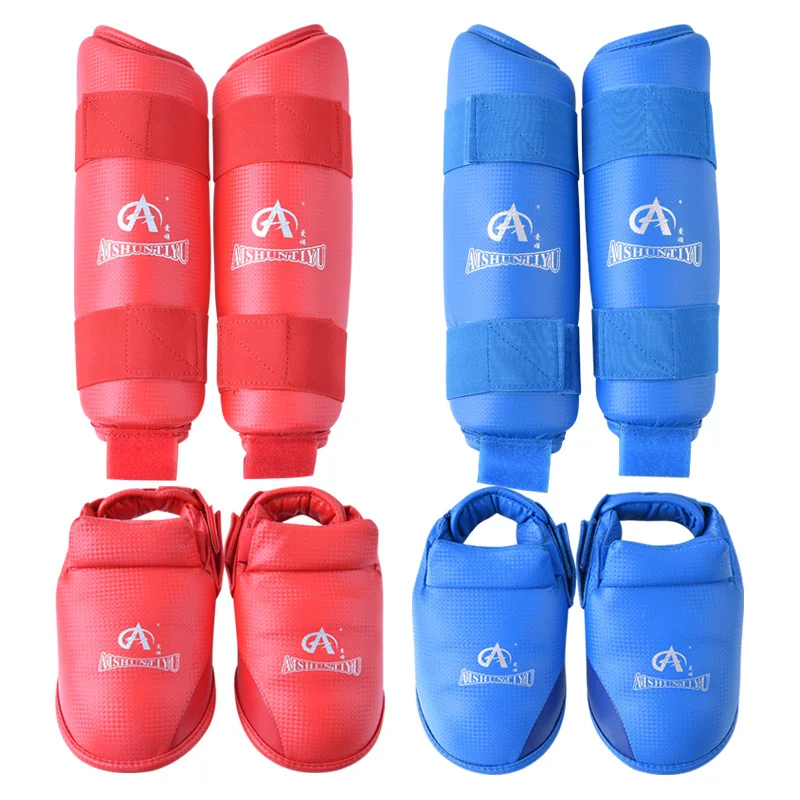 

A aishun Karate Leg Protector Foot Strap Arm Guard Shoes Cover Karate Leg Protector Arm Guard Set