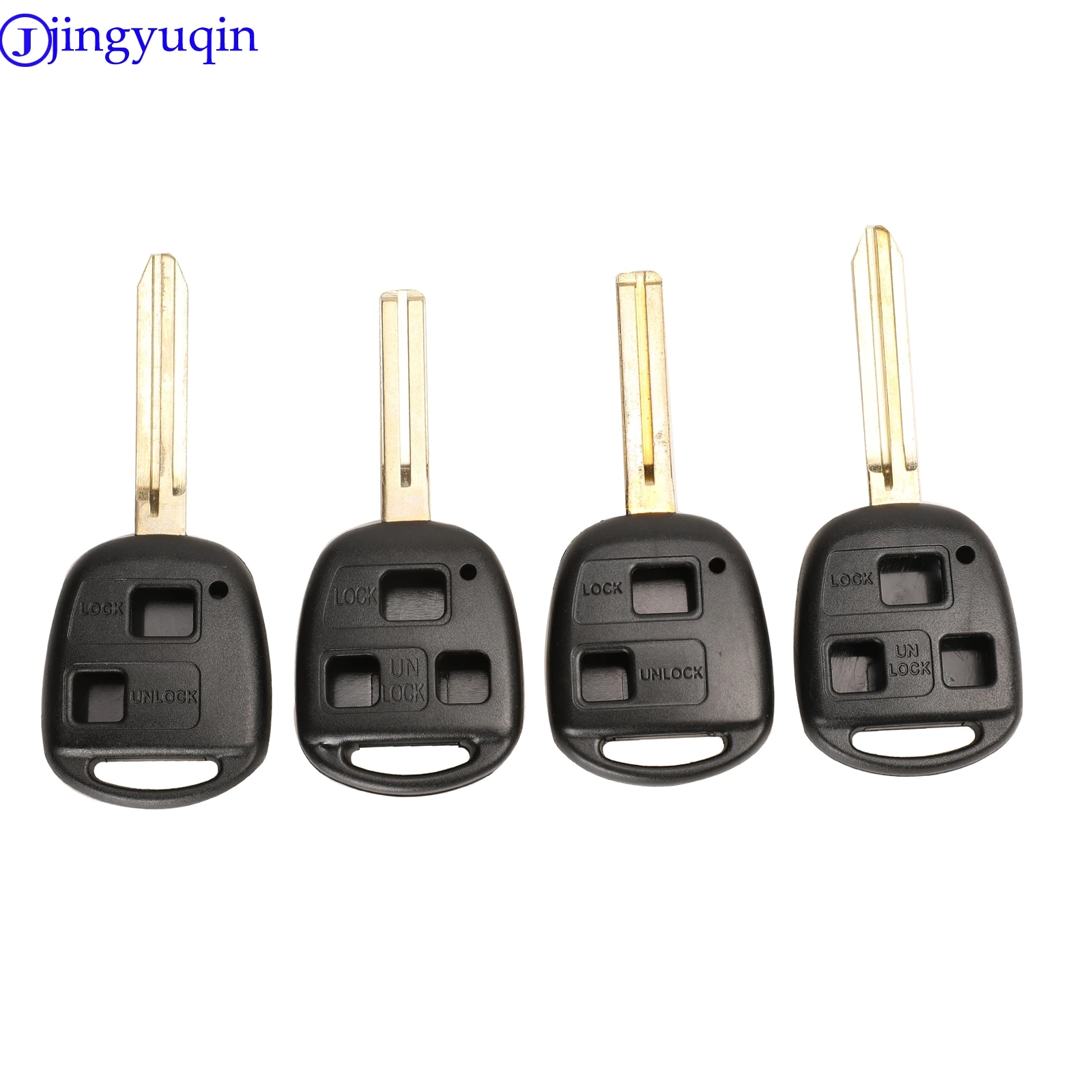 

jingyuqin Remote 2/3 B Key Case Cover Shell For Lexus RX300 ES300 LS400 GX460 For Toyota Corolla Land Cruiser YARIS CAMRY RAV4