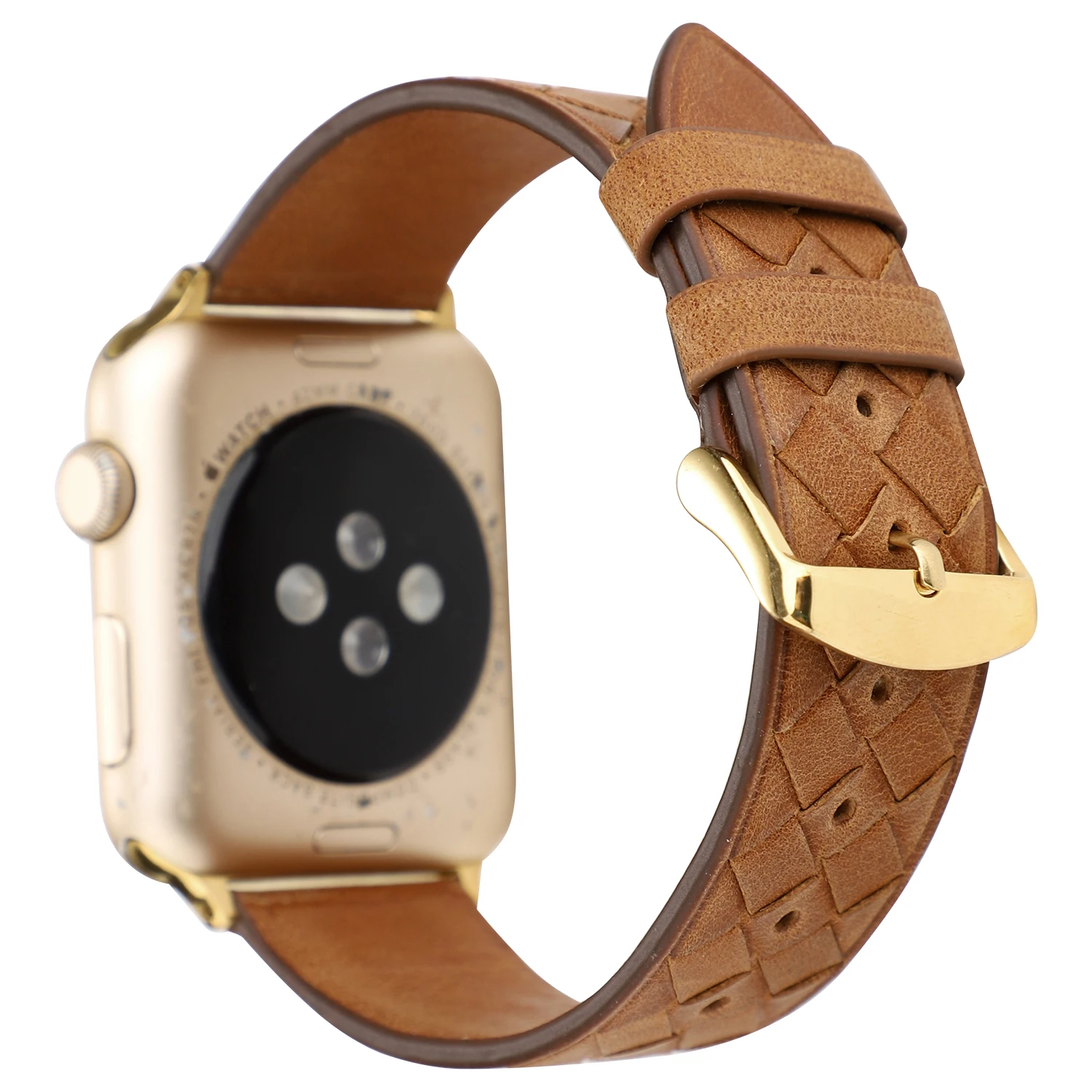 Изготовленная вручную из ткани и кожи ремешок для Apple Watch 44 мм 40 мм 42 мм 38 мм сетка замена Браслет ремешок для iWatch серии 5 4 3 2 1