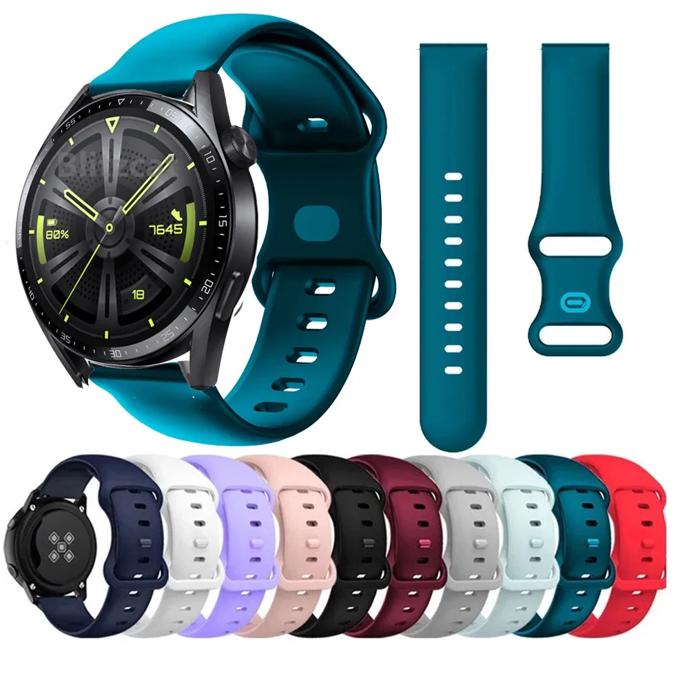 Enhanced Silicone Smart Watch Band - 20/22mm Adjustable Wrist Strap
